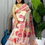 Off White Soft Ful Bahar Jamdani Saree e1760352603140
