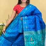 Buti Soft Dhakai Jamdani Saree with Blouse Piece - Blue