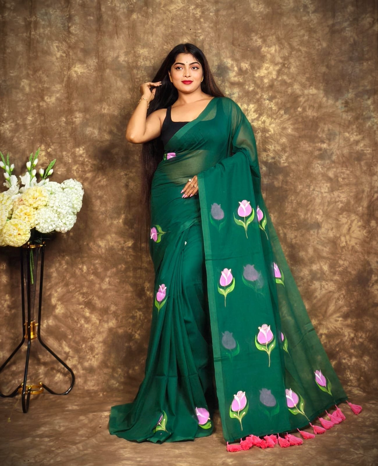 Printed Mul Mul Cotton Saree Soft & Comfort 1 Printed Mul Mul Cotton Saree Soft & Comfort
