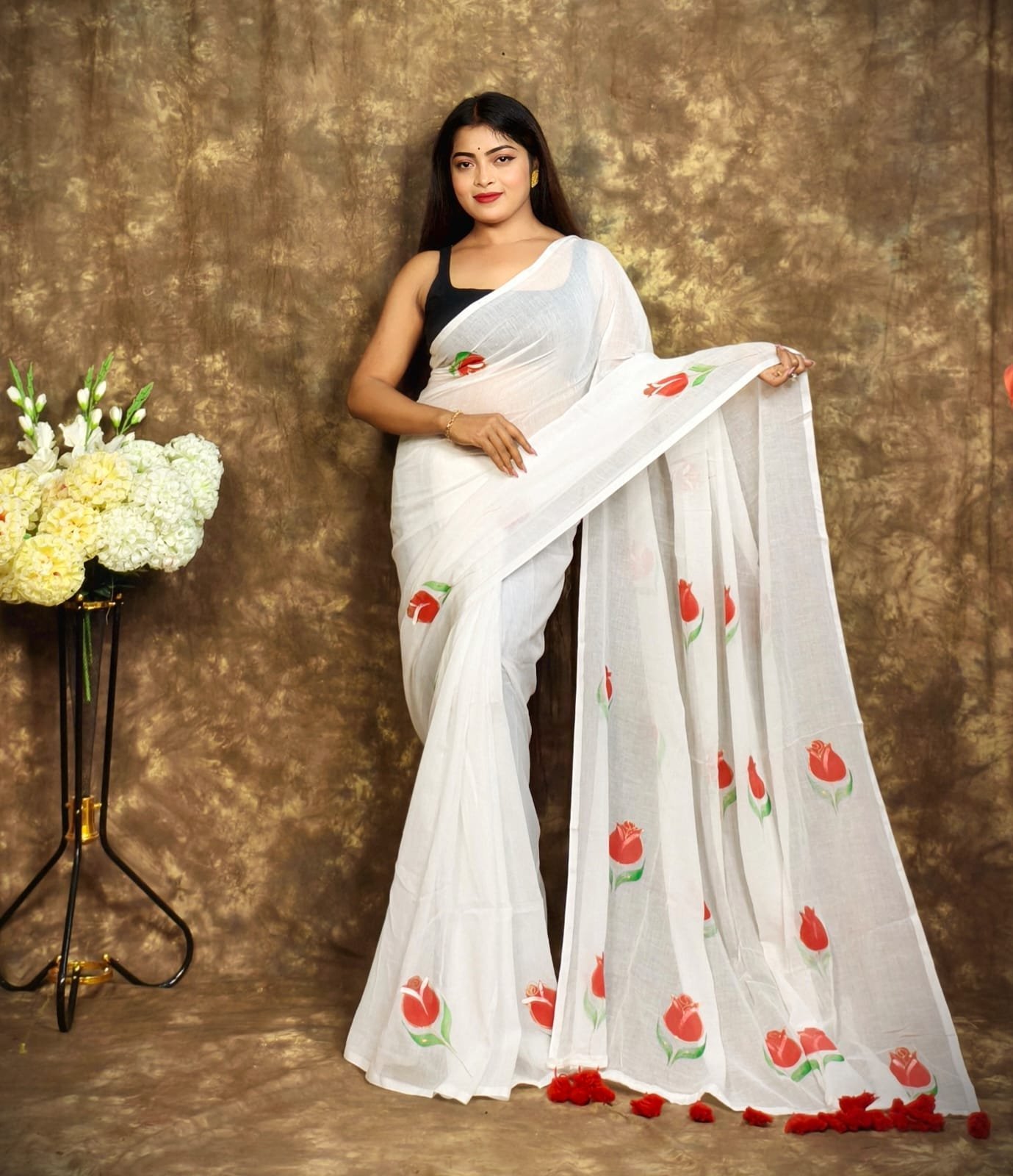 Printed Mul Mul Cotton Saree Soft & Comfort 1 Printed Mul Mul Cotton Saree Soft & Comfort