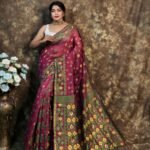 Kusum Koli Allover Rich Maroon Soft Jamdani Saree 2 scaled 1