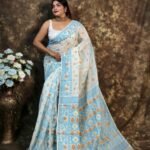 Kusum Koli Allover White Rock Soft Jamdani Saree 1 scaled 1