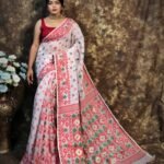 Kusum Koli Allover White Soft Jamdani Saree 1 scaled 1