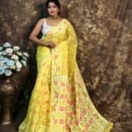 Kusum Koli Allover Yellow Soft Jamdani Saree 1 scaled 1