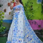 White Soft Lota Jamdani 1