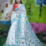 White Soft Lota Jamdani 6